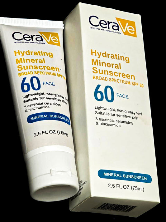 CeraVe Hydrating Mineral Sunscreen SPF 60