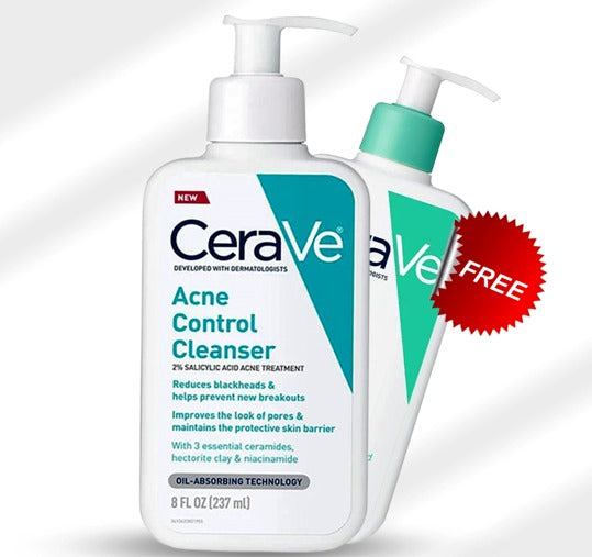 Buy 1 Acne Control Cleanser & Get 1 Foaming Facial Cleanser Free