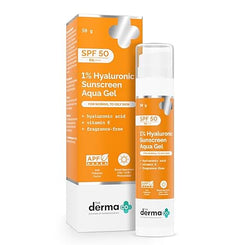 The Derma Co 1% Hyaluronic Sunscreen SPF 50 Aqua Gel